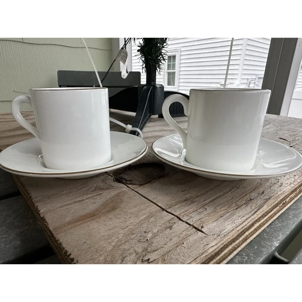 2 Vintage Bone‎ China Coalport MADE IN ENGLAND TIFFANY & CO CUP AND SAUCER